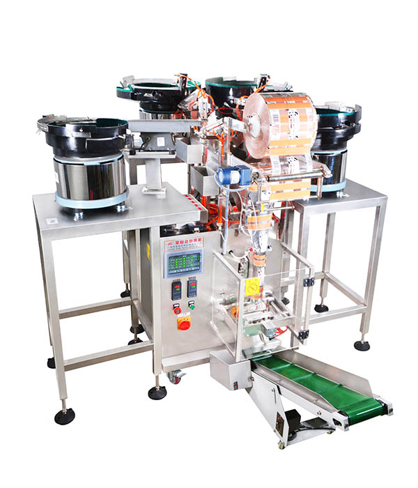 MK-LS4四盤(pán)下料五金配件螺絲包裝機(jī)